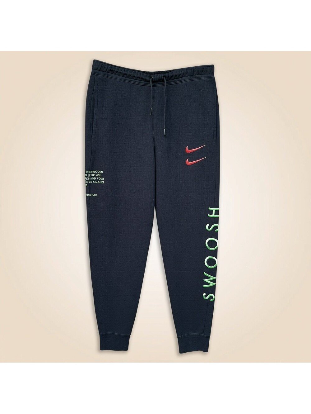 Nike Black Swoosh Jogger Sweatpants | M
